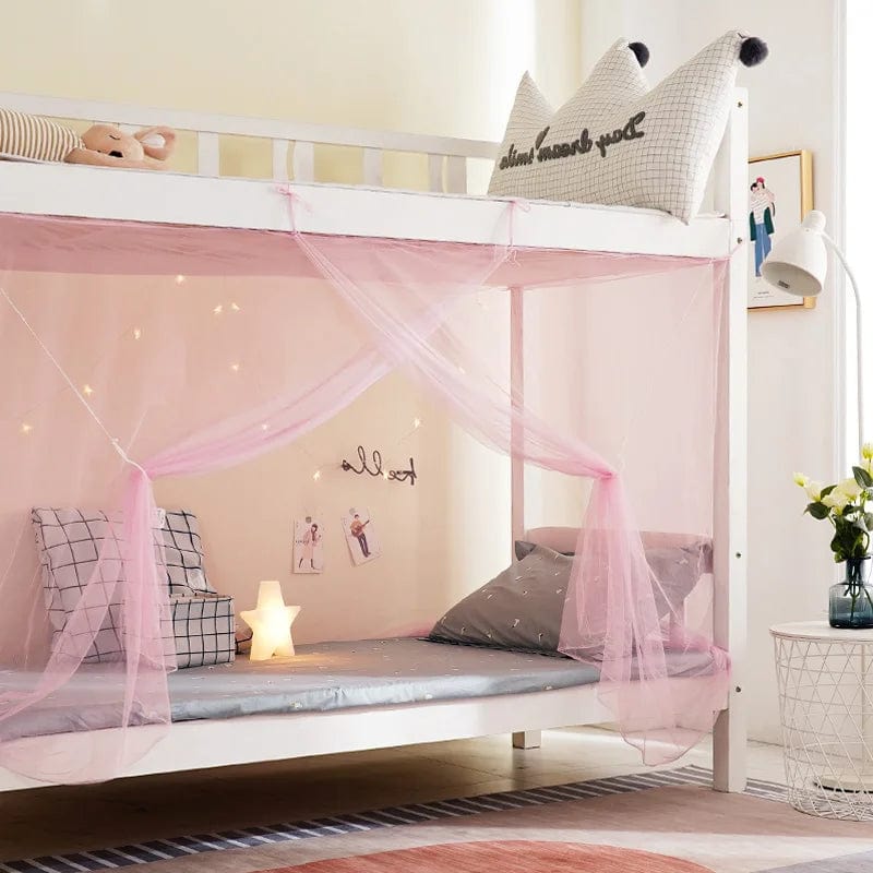 Moust' Moustiquaire Rose / 1.0m X 1.95m X 1.4m Moustiquaire lit superposé pour enfants